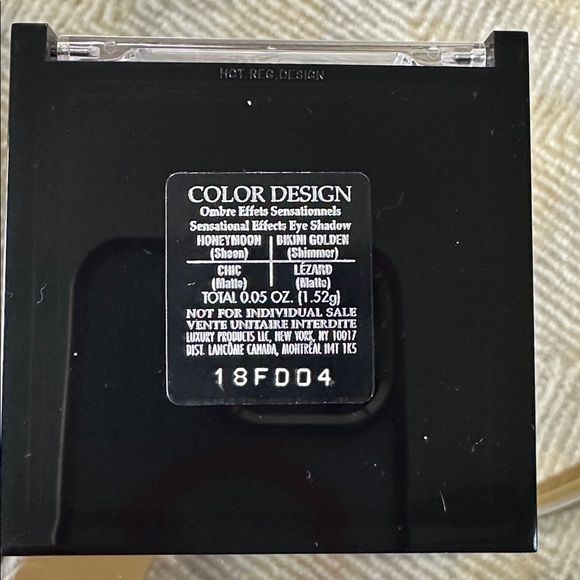 New Lancôme color design pink Paris Eiffel Tower quad neutral eye shadow compact - Picture 2 of 3